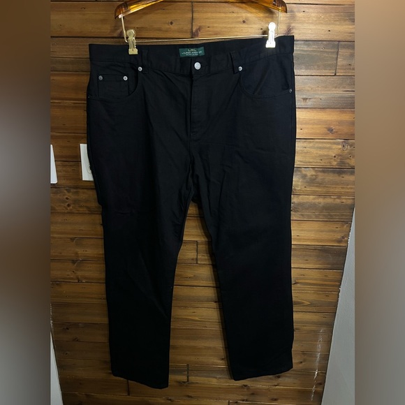 Lauren Ralph Lauren classic Straight leg Jeans color black size 18W - Picture 1 of 10